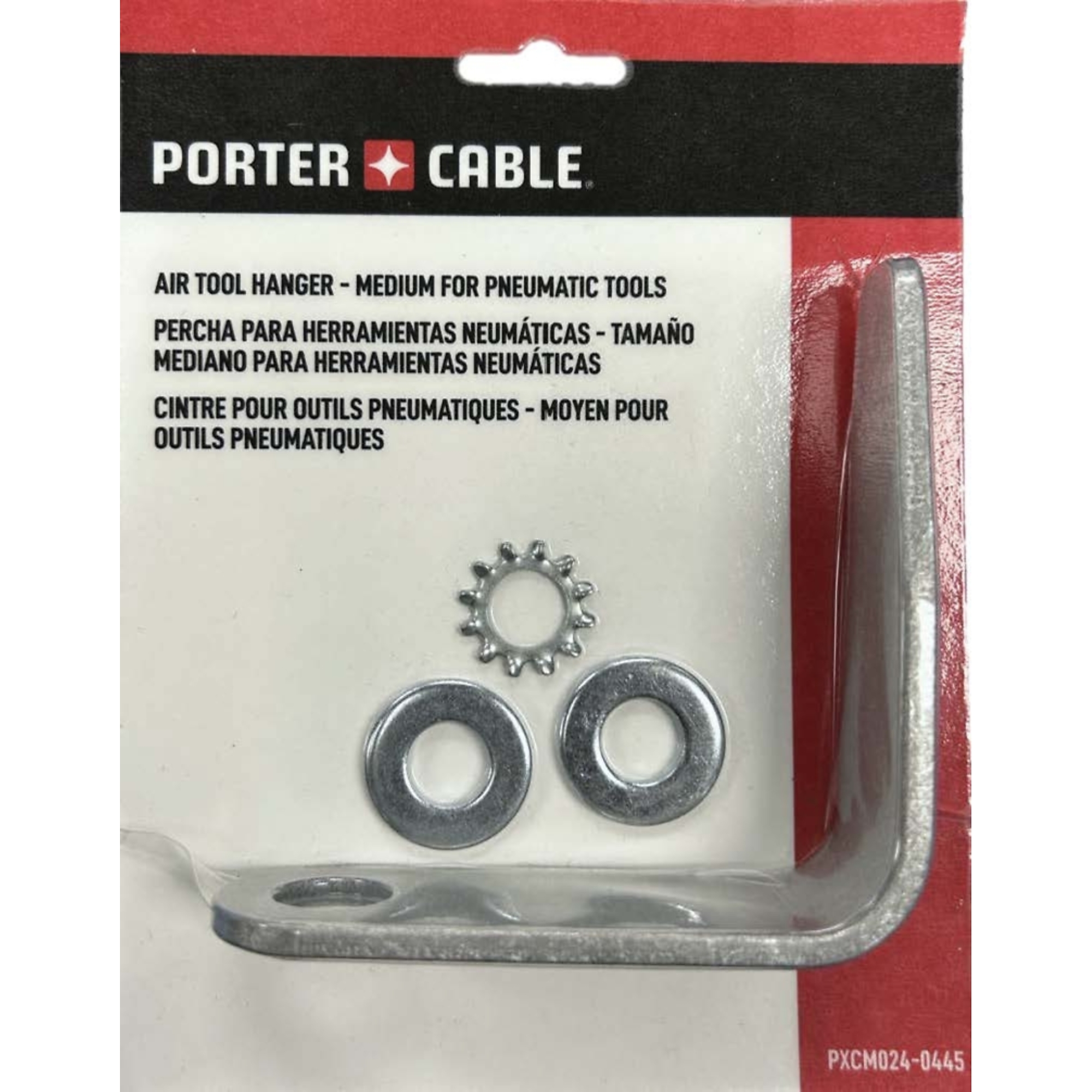 Porter Cable Metal Air Tool Hanger, 1/4 Inch NPT Fitting Compatible, Model# PXCM024-0445